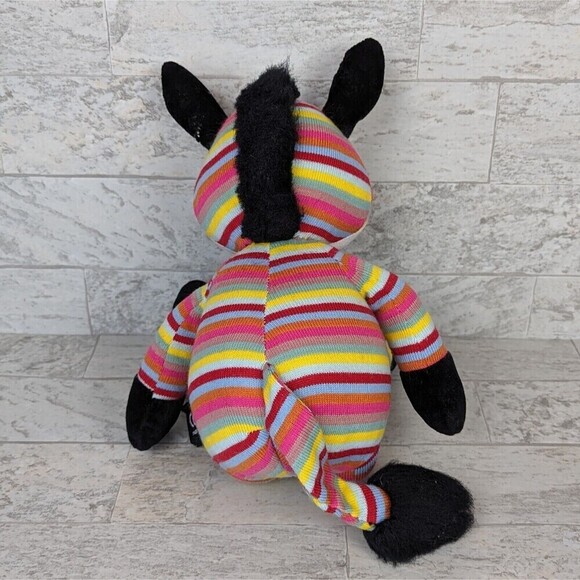 Paperchase Horse Zebra Striped 19" Plush Toy Stuffed Animal - Picture 5 of 8